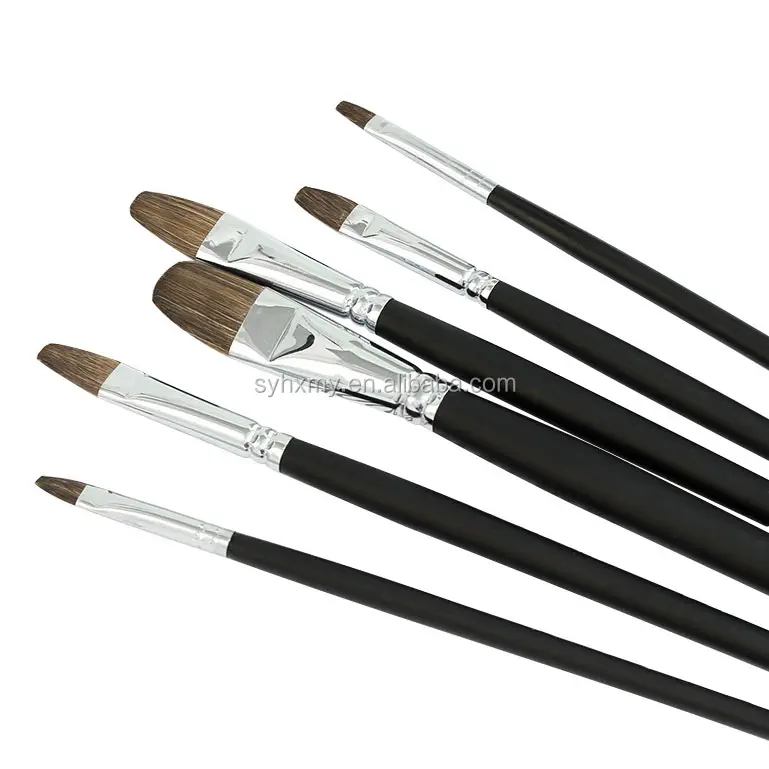 중국 직접 족제비 및 nylon 페인트 brush oil paint 및 아크릴 artist 페인트 brush set