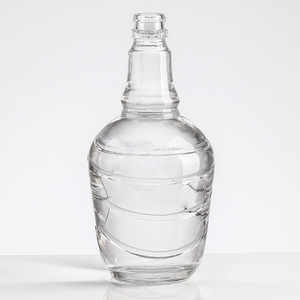 Fabricación de Botellas de Vidrio para <span class=keywords><strong>Mezcal</strong></span>, Cuello Largo, Redondas, 750 ml, Botella para Ginebra, Botella para Whisky Barata, Grabada con Tapa Guala - Product Image 4