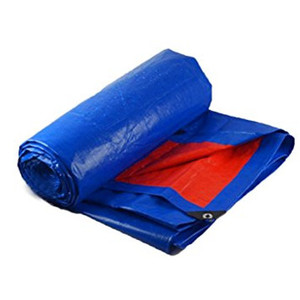 Bâche en PE 90g 120g <span class=keywords><strong>130g</strong></span>, bleu/gris/argent/orange, fabrication en usine - Product Image 3
