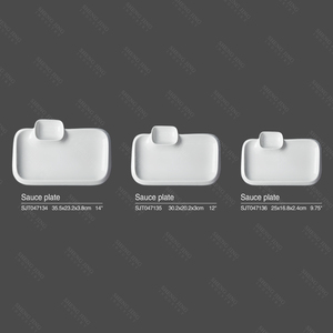 Personalizar Barato Llano Japonés Porcelana Rectángulo Plato de Sushi Con Plato de Salsa - Product Image 6