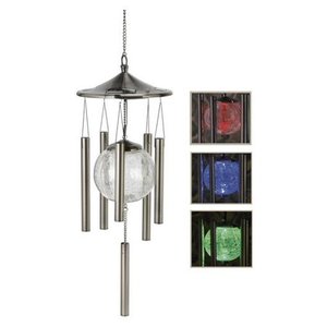 Solar betriebener farbwechsel nder hängender Windspiel licht laternen garten - Product Image 5