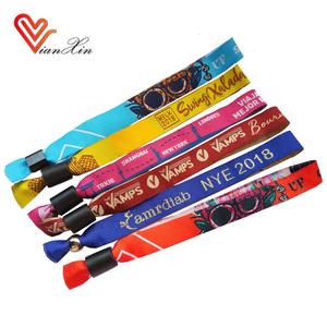 Tùy chỉnh bên lễ hội dây đeo cổ tay vải dệt vải cho các sự kiện quảng cáo - Product Image 3