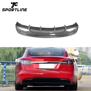 Aspirateur De Voiture En Fiber de Carbone Diffuseur de Lèvre de Pare-chocs Arrière pour <span class=keywords><strong>Tesla</strong></span> Model <span class=keywords><strong>S</strong></span> <span class=keywords><strong>P85D</strong></span> 90D P100D 16-18 - Product Image 1