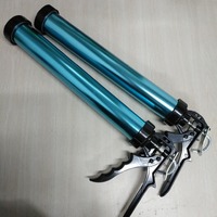 Pistola de Silicona Profesional de 600 ml con Tubo de Aluminio y Mango de Acero, Herramienta Manual para Construcción