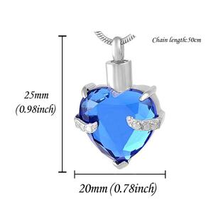 Trái Tim Hỏa Táng Urn Vòng Cổ Cho Tro Urn Trang Sức Tưởng Niệm Mặt Dây Chuyền Với Fill Kit-Luôn Luôn Trên Tâm Trí Tôi Mãi Mãi Trong Trái Tim Tôi - Product Image 2