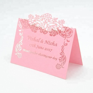 Laser Cut Rose Style Party <strong>Table</strong> Name <strong>Card</strong> Wedding <strong>Table</strong> Decoration <strong>Place</strong> <strong>Card</strong> - Product Image 2