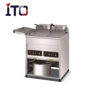 BD-20LEUW Vrijstaande Gebakken Kip Friteuse Machine/KFC Friteuse/Aardappel Chip Friteuse