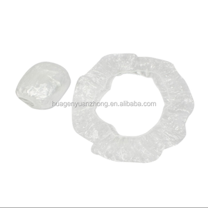 Couvercles élastiques jetables de <span class=keywords><strong>volant</strong></span>, 100 pièces, en <span class=keywords><strong>plastique</strong></span> transparent - Product Image 1