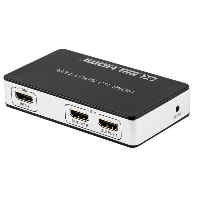 Factory High Quality 1X2 HDMI Spliter 4k hdmi Splitter 1x2 1 Input 2 Output hdmi EDID Splitter