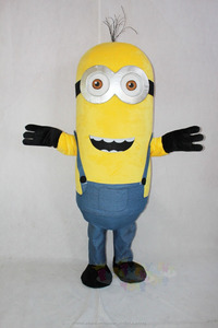 Jouissance CE de bande dessinée <span class=keywords><strong>minion</strong></span> mascotte costumes pour adultes, utilisé de mascotte costumes pour vente EM-209 - Product Image 6
