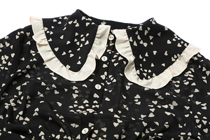 Vestido de Mujer con Estampado Floral y Cuello Peter Pan, Manga Larga, Zona de Compras para Compradores de Comercio Electrónico, MOQ Pequeño - Product Image 6