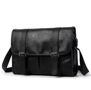 Luxury Office Shoulder Crossbody Messenger Leather Bags Men