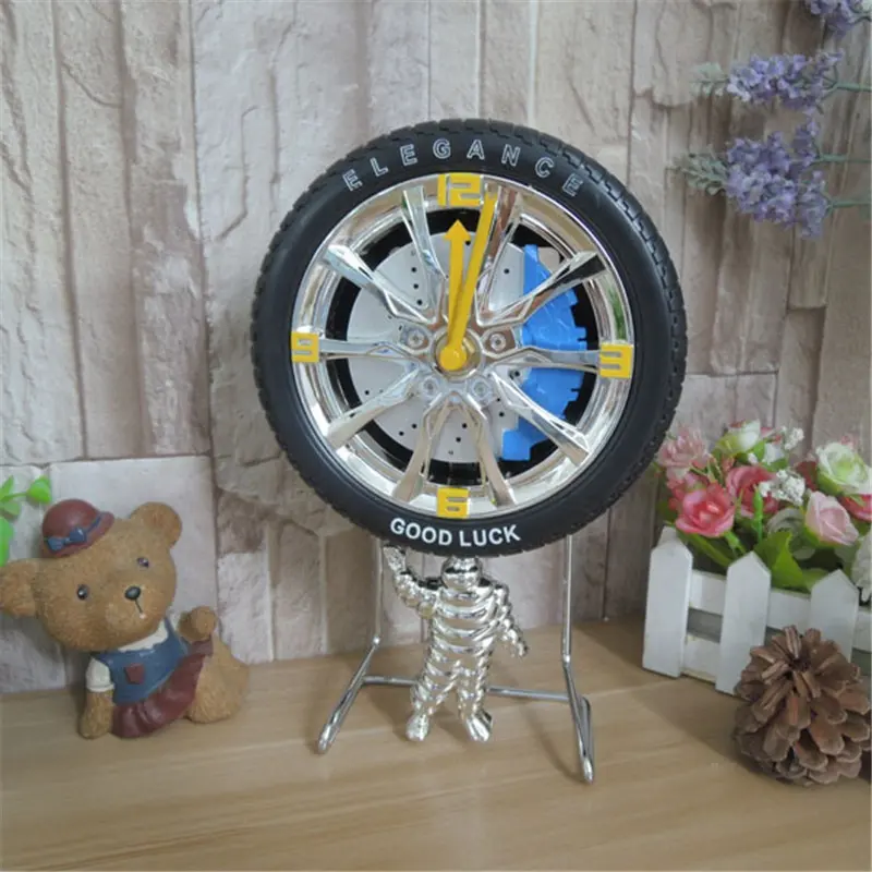 Originality Tyre Birthday Gift Custom Pendulum Modern Table Clock