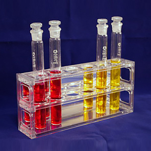 Huamao <strong>nessler</strong> test <strong>tube</strong> <strong>rack</strong> hml028 lab 6 place acrylic 50ml cn;zhe - Product Image 1