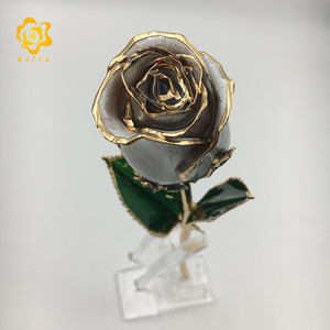 ของขวัญของฝากแสนหวานสำหรับงานแต่งงานสีเงินสีทองชุบกุหลาบแท้ - Product Image 4