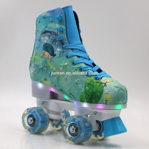 <span class=keywords><strong>Pattini</strong></span> a rotelle doppi da Skate a cinque punte con stella a cinque punte da sogno di vendita calda In fabbrica con luce nella suola - Product Image 5