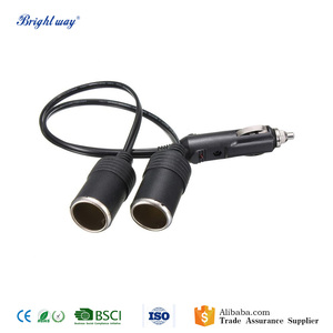 12 V Xe nhiều <span class=keywords><strong>Twin</strong></span> Đúp Thuốc Lá Nhẹ Hơn Ổ cắm cắm Adaptor Splitter Sạc - Product Image 1
