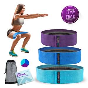 强度战利品织物带/织物阻力带<span class=keywords><strong>3</strong></span>包套装完美锻炼臀部带阻力。 - Product Image 2