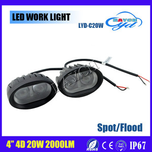 4 <span class=keywords><strong>pulgadas</strong></span> 4D lente <span class=keywords><strong>20</strong></span> W 2000lm LLEVÓ la Luz del Trabajo del coche <span class=keywords><strong>led</strong></span> de conducción Campo A Través de Luz para suv - Product Image 6