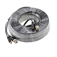 Swallowtech 20 מטרים 2In אחד Cctv מצלמה מראש עשה סיאמי כבל וידאו כוח Bnc Dc אבטחת Cctv מצלמה הארכת כבל חוט
