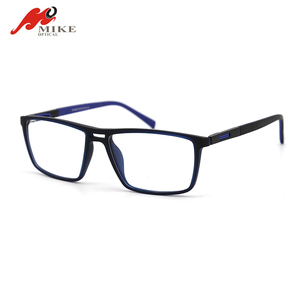 Lightest tr90 glasses plastic frame with slim temples double bridge eyewear for men