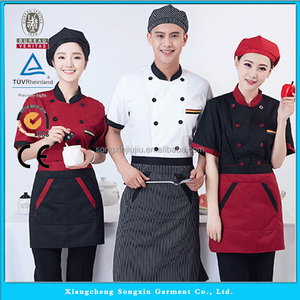 Uniforme <span class=keywords><strong>da</strong></span> <span class=keywords><strong>Chef</strong></span> <span class=keywords><strong>nera</strong></span> a manica corta a buon mercato, giacca <span class=keywords><strong>da</strong></span> <span class=keywords><strong>Chef</strong></span> del ristorante, uniforme <span class=keywords><strong>da</strong></span> <span class=keywords><strong>Chef</strong></span> - Product Image 4