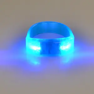 سوار معصم LED مُفعَّل بالصوت للتحكم في الصوت لحفلة ديسكو بار ليلية
