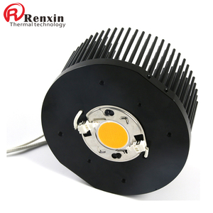 مبرد دائري مثقوب مسبقًا بقوة 100 واط لإضاءة <span class=keywords><strong>LED</strong></span> عالية الطاقة، أنبوب تبريد من الألومنيوم المبثوق، مصباح <span class=keywords><strong>LED</strong></span> COB مقاوم للماء IP65، ألومنيوم أسود 8 مم - Product Image 6