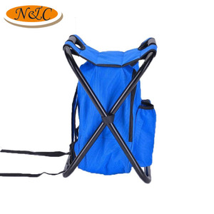 Sac à dos portable, chaise d'extérieur pliable, avec sac glacière, pour randonnée <span class=keywords><strong>Camping</strong></span> pêche plage - Product Image 4