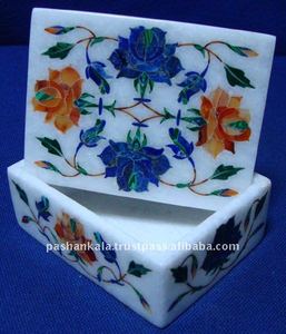กล่องเครื่องประดับฝังหินอ่อน - Product Image 1