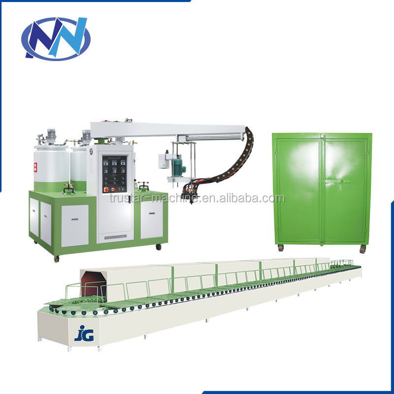 Двухголовочная двухцветная машина для розлива подошвы обуви из полиуретана