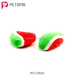 Peluş Meyve Karpuz Pet Köpek Molar Squeaky Oyuncaklar Chew - Product Image 4