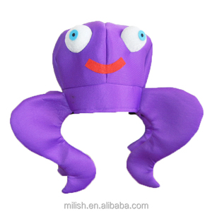 W862 Divertido Sombrero Morado de Calamar, <span class=keywords><strong>Pulpo</strong></span>, Pez Tinta <span class=keywords><strong>y</strong></span> Pez <span class=keywords><strong>Sepia</strong></span> para Fiesta - Product Image 2