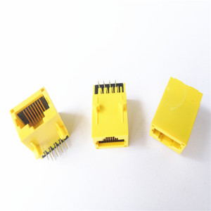 RJ45 Connecteur en plastique jaune <span class=keywords><strong>Jack</strong></span> le Module de CARTE PCB 1x1 Port - Product Image 2