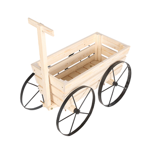 Carrello Multiuso da Giardino a Quattro Ruote Pieghevole Grande Capacità Carrello Utilitario a Spinta Manuale per Esposizione Fioristi - Product Image 3
