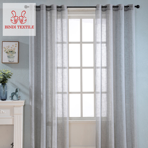 CAA001 Beach style Cheap long voile curtain for bedroom window - Product Image 6