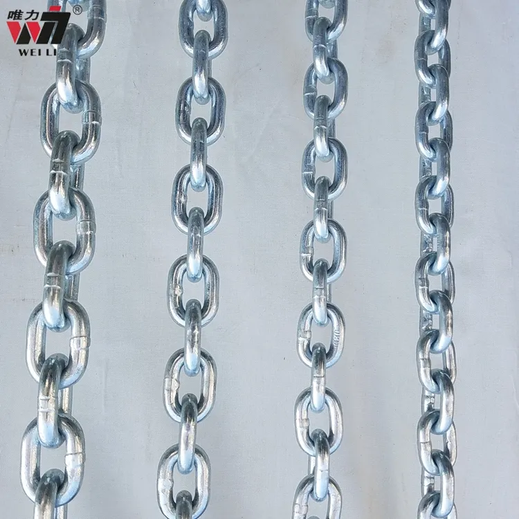 Ad alta resistenza lega di acciaio trattato termicamente 13mm catene catena di carico di sollevamento sling peso g80