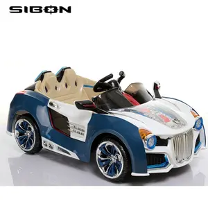 Sibon B0140101 2-Side Deur 6V 10AH Vooruit En Achteruit MP3 & Een Knop Start Elektrische Speelgoed Auto met Afstandsbediening Muziek Licht
