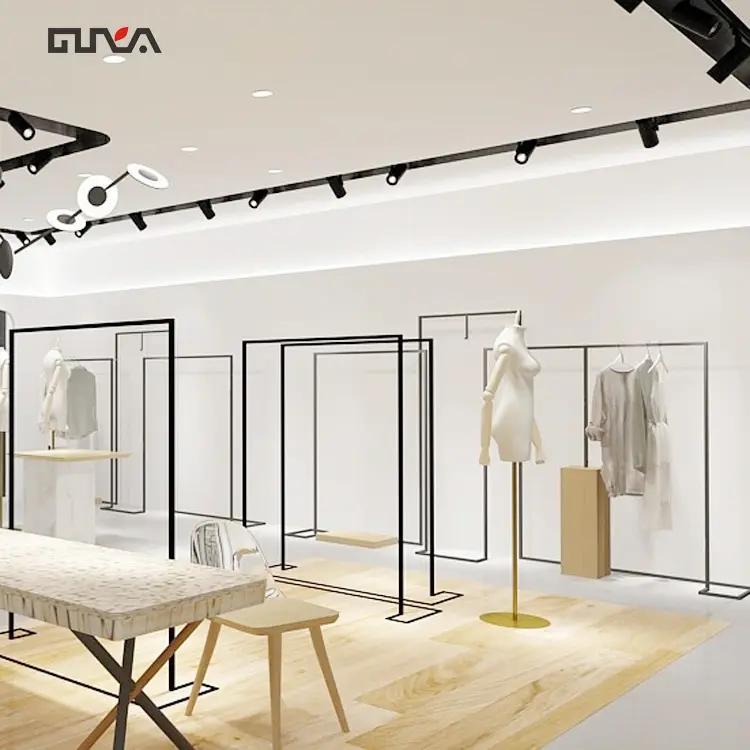 Retail Garment Display Rack Shelves For Clothes Shop