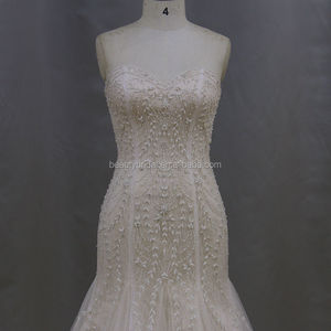 Prix de gros dos nu sexy robe de mariée sirène - Product Image 2