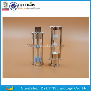 Bán buôn giá rẻ giá New Kim Loại Thủy Tinh Sand Clock Hẹn Giờ 3 Phút Đồng Hồ Cát USB 2.0 <span class=keywords><strong>Memory</strong></span> <span class=keywords><strong>Flash</strong></span> Drive 4 GB-32 GB - Product Image 3