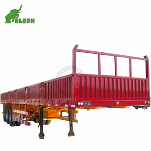 Semi-<span class=keywords><strong>remorque</strong></span> à paroi latérale avec couvercle de plaque avant, mammut Tri Axle Trailer Sale - Product Image 5