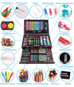 Di alta qualità 123PCS super artista tool kit <span class=keywords><strong>eco</strong></span>-friendly di cancelleria per la vendita - Product Image 3