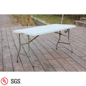 Table pliante pliante en deux de 5 pieds, table pliante de haute qualité pour étudiants, bureau et chaise pour étudiants - Product Image 2