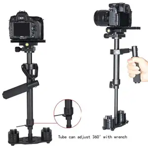 Penstabil Kamera Genggam Profesional 60 Cm, Pemegang Video Steadycam Camcorder S60N untuk Video Canon DSLR DV