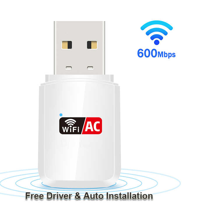 Auto Installation Realtek 8811CU Chipset Wifi Stick AC600 Dual Band 2.4GHz&5.8GHz 802.11ac USB Wireless Adapter