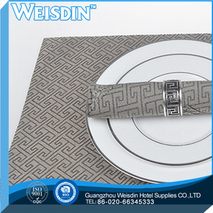 A prueba de agua de china al por mayor de la huella de verificación jaquard esteras/alfombrillas lugar - Product Image 6