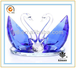 nuovo design <span class=keywords><strong>blu</strong></span> cristallo <span class=keywords><strong>cigno</strong></span> con diamante per il regalo di nozze - Product Image 4