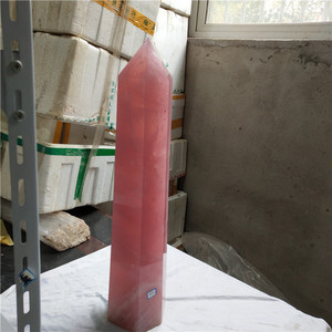 22.6kg natural rose cristal de quartzo cura varinhas de cristal tamanho grande obeliscos - Product Image 3