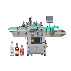 Machine de dépose d'étiquettes pour bouteilles de vin, avec 3 rouleaux, en plastique, à positionnement automatique, de haute qualité, ml